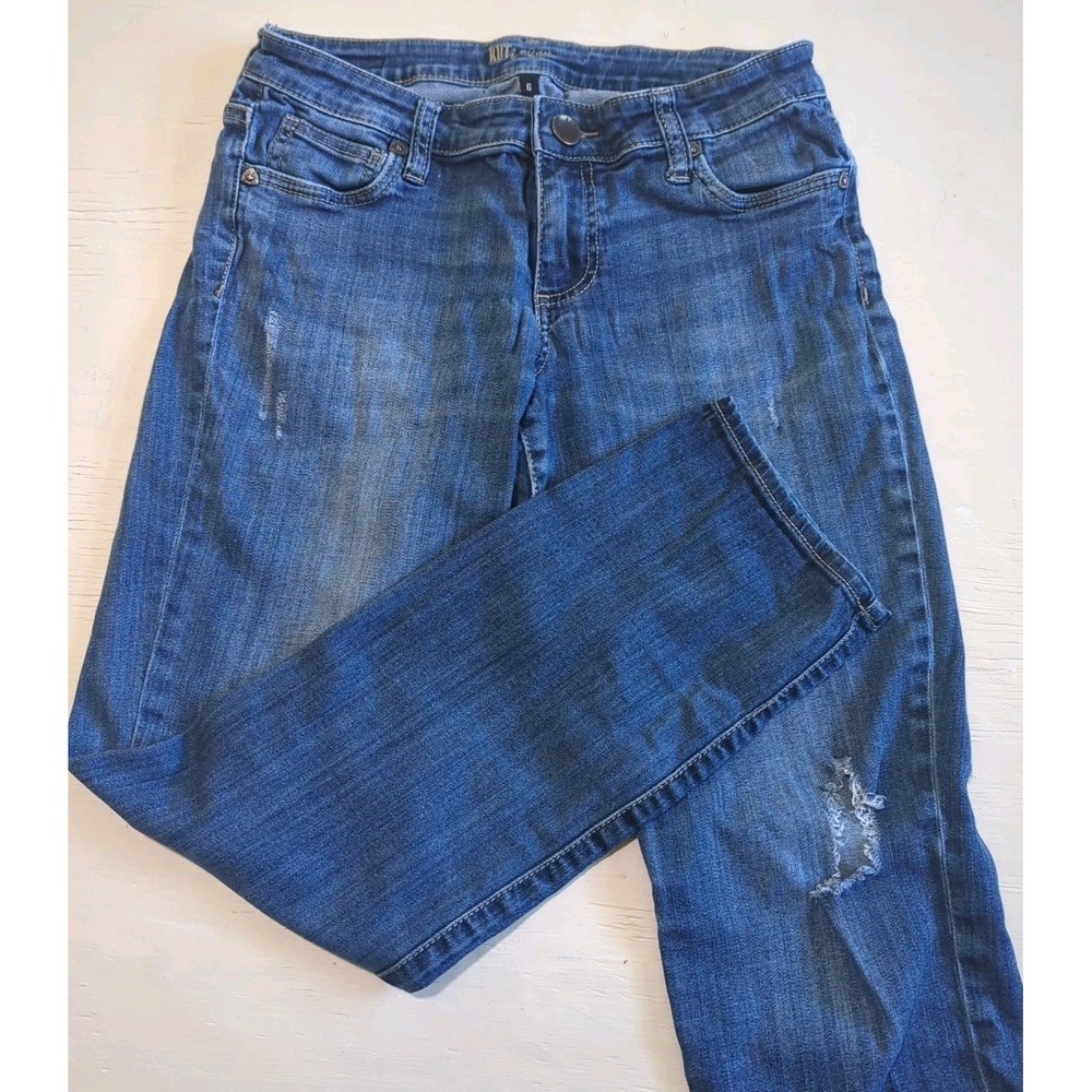 Kut from the Kloth Blue Straight Leg Jeans Sz 6